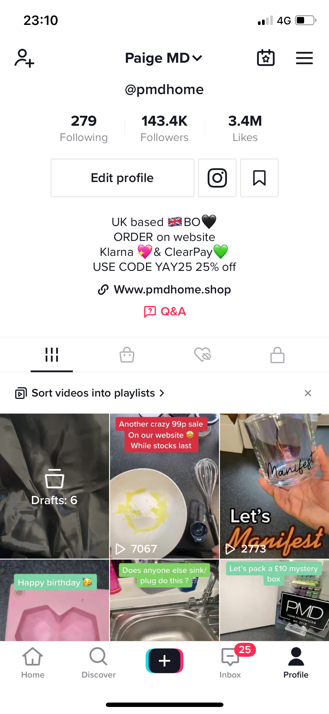 Pack on TikTok